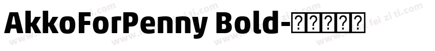 AkkoForPenny Bold字体转换